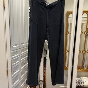 Hard Tail Black Wide Leg Pants